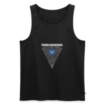 Awesome since 2022. It's Sup Thing - Männer Premium Bio Tank Top - Schwarz - Vorne - Michal (187cm)