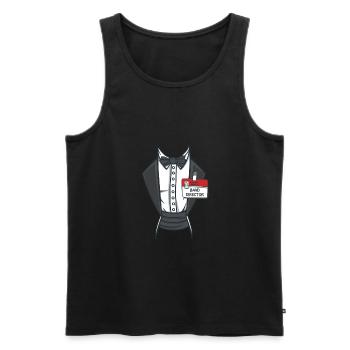 Band Director Costume Art - Men's Premium Organic Tank Top - black - Front - Michal (187cm)