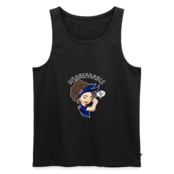 New Zealand Girl Unbreakable I Heritage New - Männer Premium Bio Tank Top - Schwarz - Vorne - Michal (187cm)