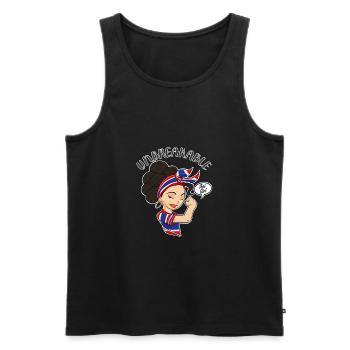 Fille thaïlandaise incassable I Héritage thaïlandais I Thaïlande - Débardeur bio Premium Homme - noir - Devant - Michal (187cm)