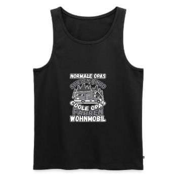 Opas Spielen Bingo Coole Opas Fahren Wohnmobil - Männer Premium Bio Tank Top - Schwarz - Vorne - Michal (187cm)