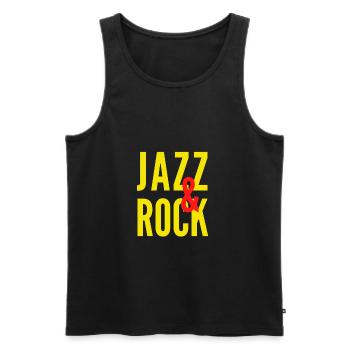 JAZZ et ROCK - Débardeur bio Premium Homme - noir - Devant - Michal (187cm)