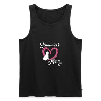 Schnauzer Maman mignonne maîtresse schnauzer géante Gassi - Débardeur bio Premium Homme - noir - Devant - Michal (187cm)