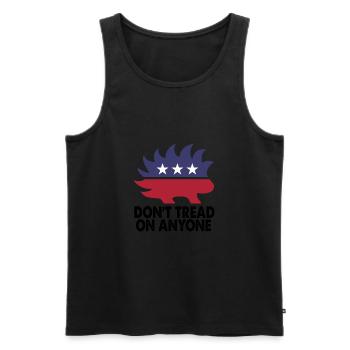 Don't Tread On Anyone Libertarian Party Political - Men's Premium Organic Tank Top - black - Front - AI Model Male 178 light (178cm)