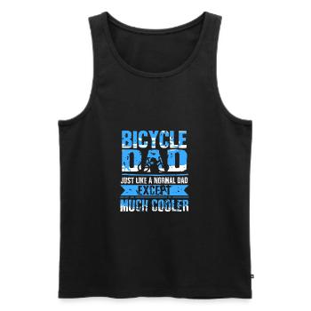 Vélo Papa Comme un Papa Normal Drôle Tee - Débardeur bio Premium Homme - noir - Devant - Michal (187cm)