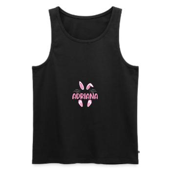 ADRIANA Easter - Männer Premium Bio Tank Top - Schwarz - Vorne - AI Model Male 178 light (178cm)