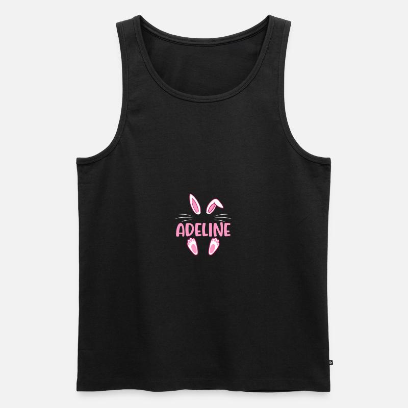 ADELINE Easter - Men's Premium Organic Tank Top - black