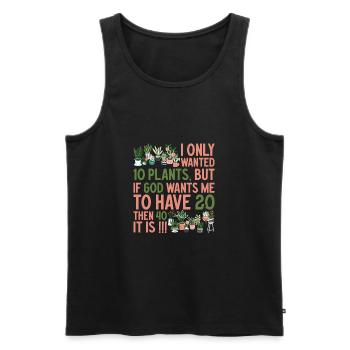 Vintage Ich liebe meinen Garten Pflanzung Gartenar - Männer Premium Bio Tank Top - Schwarz - Vorne - Michal (187cm)