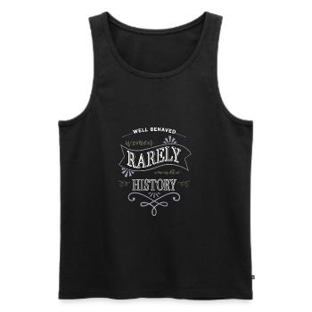 liberal gift gift idea mental health girl funny - Männer Premium Bio Tank Top - Schwarz - Vorne - Michal (187cm)