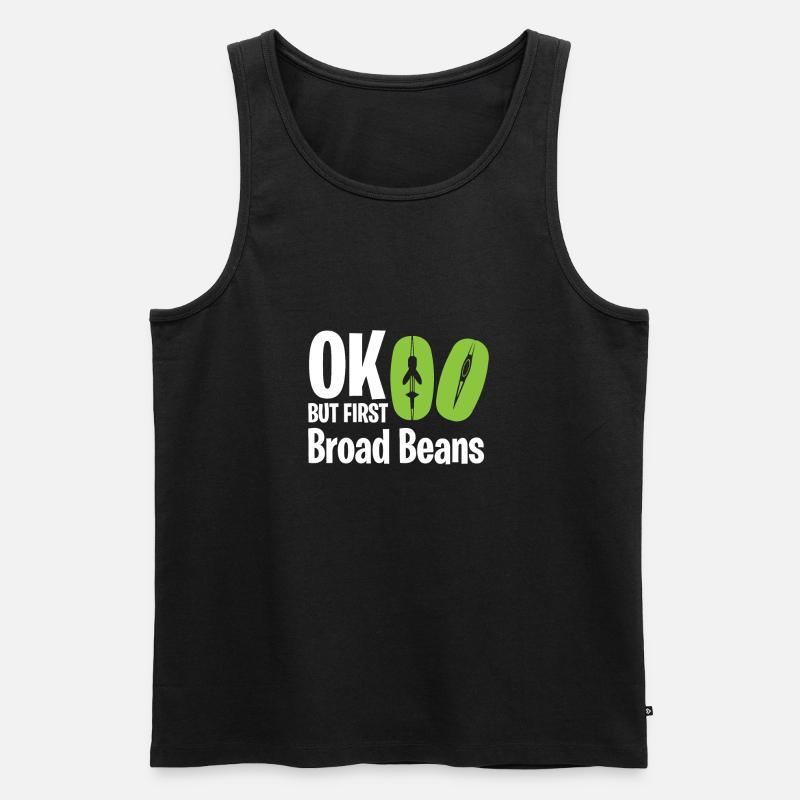 BROAD BEAN - Männer Premium Bio Tank Top - Schwarz
