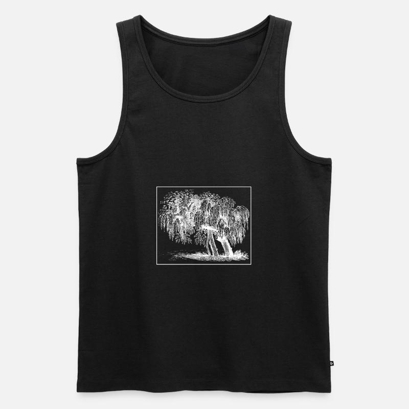 Baum - Männer Premium Bio Tank Top - Schwarz