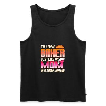 Je suis un boulanger de pain tout comme ma mère Thé génial - Débardeur bio Premium Homme - noir - Devant - Michal (187cm)