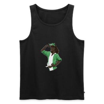 Nigerian Girl Unbreakable I Nigerian Heritage I - Men's Premium Organic Tank Top - black - Front - Michal (187cm)