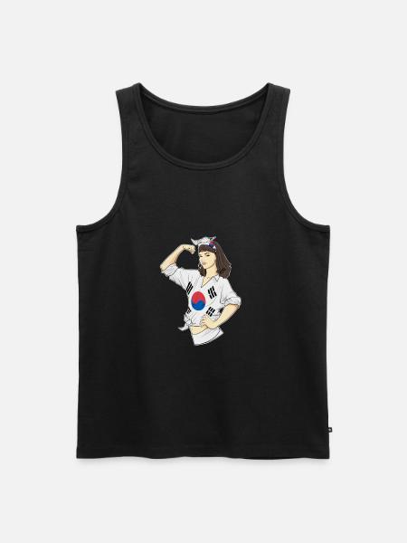 Sydkoreansk pige ubrydelig I Heritage Syd - Herre Premium økologisk tanktop - sort