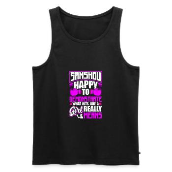 Chinese Martial Arts Chinese Boxing Sanshou - Männer Premium Bio Tank Top - Schwarz - Vorne - AI Model Male 178 light (178cm)