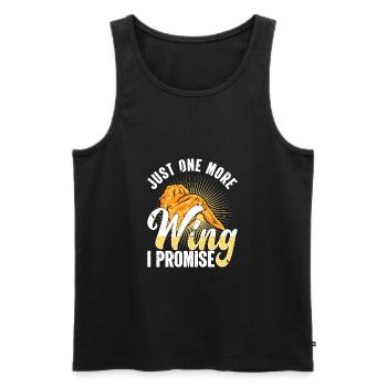 Fast Food Foodaholic Crispy Fried Chicken Gesch - Men's Premium Organic Tank Top - black - Front - AI Model Male 178 light (178cm)