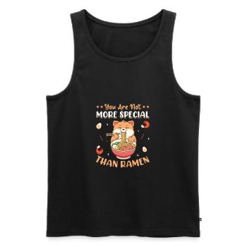 Nicht Spezieller Als Ramen-Nudeln Fun Noodle - Männer Premium Bio Tank Top - Schwarz - Vorne - Michal (187cm)