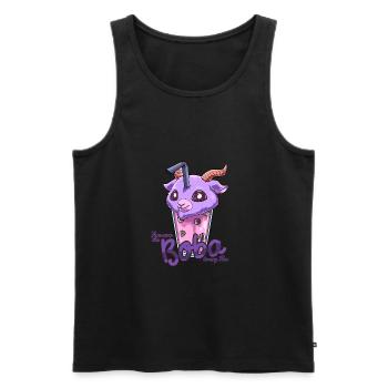 Bubble Tea Pastel Goth Nu Goth - Kawaii Bubble Tea - Männer Premium Bio Tank Top - Schwarz - Vorne - AI Model Male 178 light (178cm)