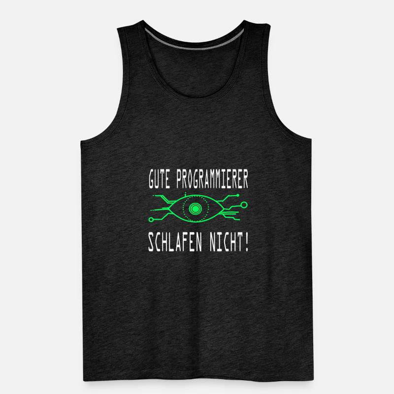 Computerarbeit Programmierung Coding Männer Premium Bio Tank Top