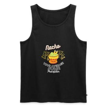 Funny Puns Nurse Preceptor Nursing Preceptorship - Men's Premium Organic Tank Top - black - Front - Michal (187cm)
