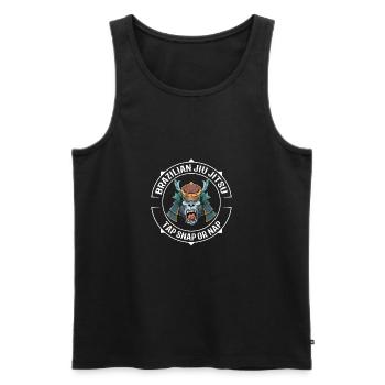 Jiu Jitsu Gorilla Samurai - Kämpfen MMA BJJ - Männer Premium Bio Tank Top - Schwarz - Vorne - AI Model Male 178 light (178cm)