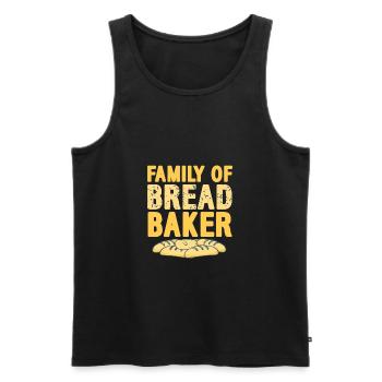 Family Of Bread Baker Vintage Baking T-Shirt - Männer Premium Bio Tank Top - Schwarz - Vorne - Michal (187cm)