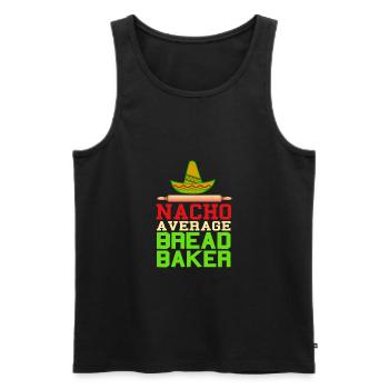 NACHO Average Bread Baker Funny Baking T-Shirt - Männer Premium Bio Tank Top - Schwarz - Vorne - Michal (187cm)