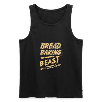 Bread Baking Beast Awesome Vintage Baker Tee - Männer Premium Bio Tank Top - Schwarz - Vorne - Michal (187cm)