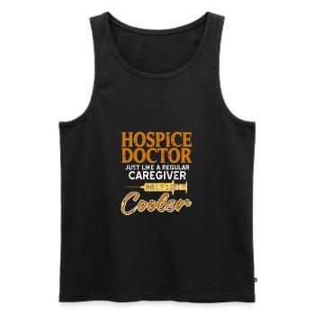 Hospice Doctor Just Like A Regular Caregiver - Männer Premium Bio Tank Top - Schwarz - Vorne - Michal (187cm)