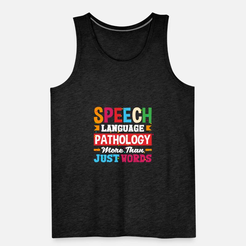 Speech Language Pathologist Speech Therapist Men's Premium Organic Tank Top