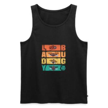 Ladybug Ladybirds Entomology Ladybugs Silhouettes - Männer Premium Bio Tank Top - Schwarz - Vorne - AI Model Male 178 light (178cm)