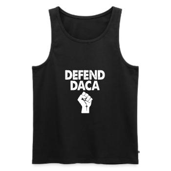 Defend Daca Save Daca - Men's Premium Organic Tank Top - black - Front - AI Model Male 178 light (178cm)