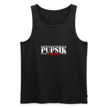 PUPSIK ORIGINAL - Débardeur bio Premium Homme - noir - Devant - Michal (187cm)
