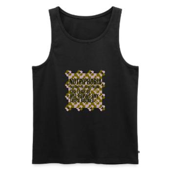Notriphobie Substantiv Definition Hemd, Urlaub lustig - Männer Premium Bio Tank Top - Schwarz - Vorne - AI Model Male 178 light (178cm)