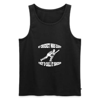 Cricket Saying Cricket Fan Team Cricket Gift - Men's Premium Organic Tank Top - black - Front - Michal (187cm)
