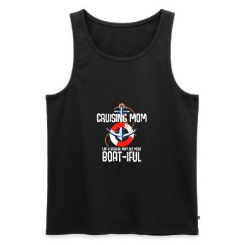 Kreuzfahrt Mom like A Normal Mom But Boat-iful - Männer Premium Bio Tank Top - Schwarz - Vorne - Michal (187cm)
