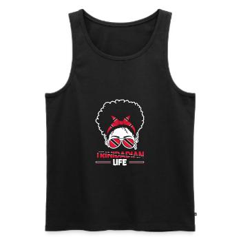Trinidadian Life Trinité-et-Tobago Drapeau - Débardeur bio Premium Homme - noir - Devant - AI Model Male 178 light (178cm)