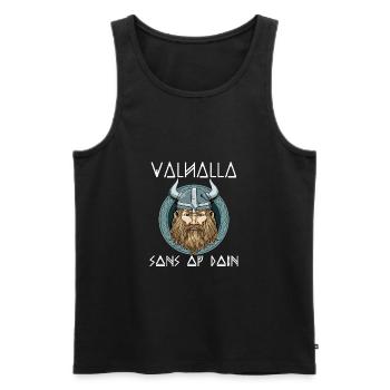 Valhalla Sons Of Odin - Wikinger-Krieger-Normannen - Männer Premium Bio Tank Top - Schwarz - Vorne - Michal (187cm)