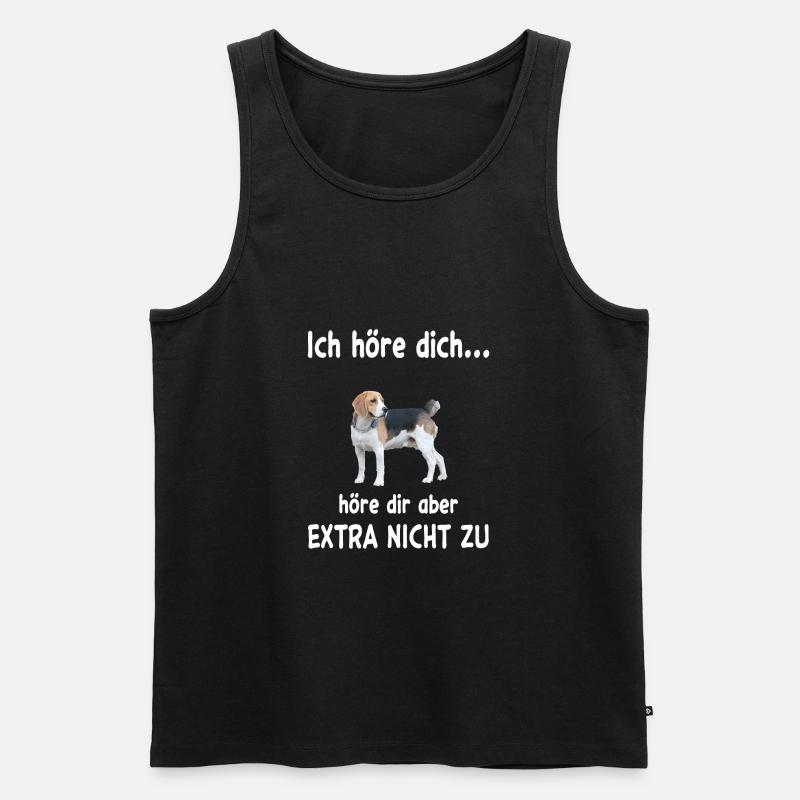 Beagle Hund - Beagle - Männer Premium Bio Tank Top - Schwarz
