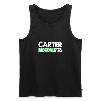 Jimmy Carter Vintage Presidential Campaign - Men's Premium Organic Tank Top - black - Front - AI Model Male 178 light (178cm)