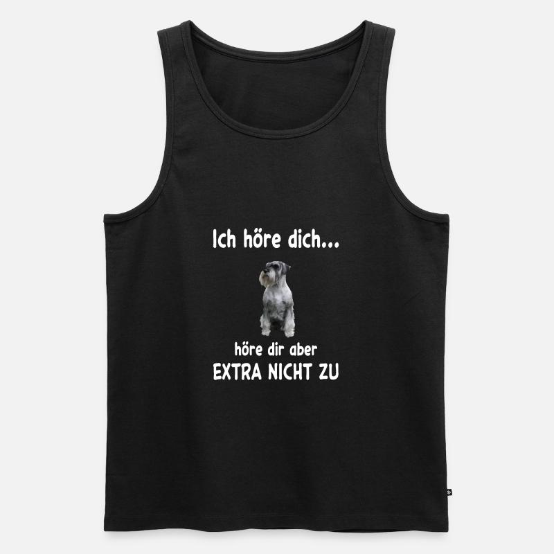 Schnauzer Hund - Schnauzer - Männer Premium Bio Tank Top - Schwarz