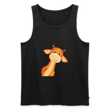 giraffe - Men's Premium Organic Tank Top - black - Front - AI Model Male 178 light (178cm)