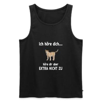 Greenland Dog Hund - Männer Premium Bio Tank Top - Schwarz - Vorne - Michal (187cm)