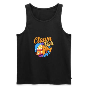 Circus Performer Clown Fish Funny - Männer Premium Bio Tank Top - Schwarz - Vorne - AI Model Male 178 light (178cm)