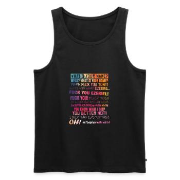Tony and Ezekiel Meme Video Roof Shouting Yelling - Männer Premium Bio Tank Top - Schwarz - Vorne - Michal (187cm)