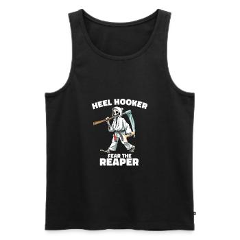 Lustige Jiu Jitsu Beinschlösser Fußschlösser - Männer Premium Bio Tank Top - Schwarz - Vorne - Michal (187cm)