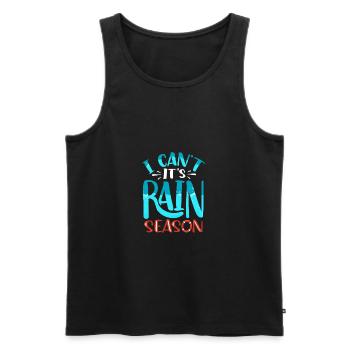 Pool Guy Cleaner Pool Service I Can't Its Rain - Männer Premium Bio Tank Top - Schwarz - Vorne - Michal (187cm)