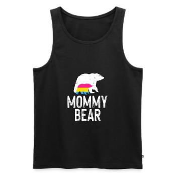 LGBT Rainbow Gay Pride Homo Lesbienne Gay - Débardeur bio Premium Homme - noir - Devant - Michal (187cm)