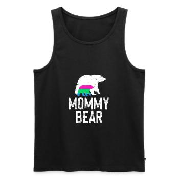 LGBT Rainbow Gay Pride Homo Lesbian Gay - Men's Premium Organic Tank Top - black - Front - Michal (187cm)
