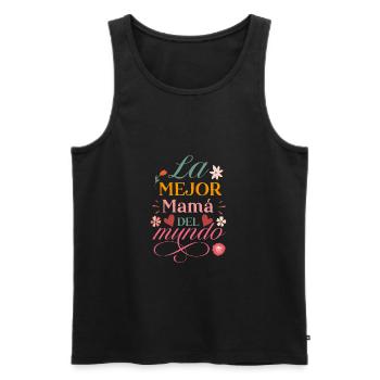 La Mejor mamá Del Mundo Regalo día de la Madre - Débardeur bio Premium Homme - noir - Devant - AI Model Male 178 light (178cm)